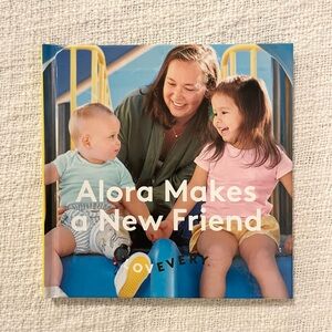 Lovevery book Alora makes a new friend